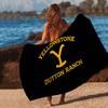Y-Yellowstone Logo Microfiber Blanket Quick Drying Beach Towels Oversized Printing Super Absorbent Pool Towel Blanket