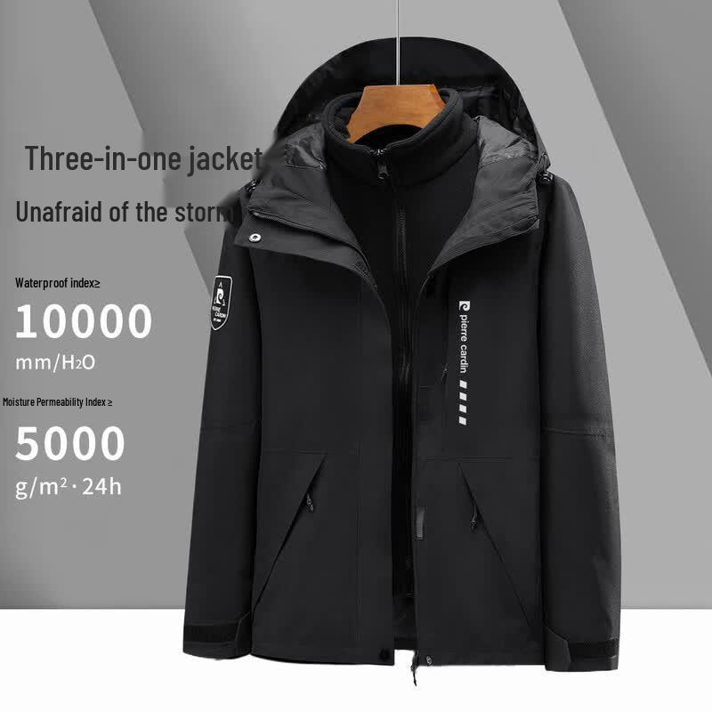 Pierre Cardin Unisex 3-in-1 Thick Outdoor Jacket