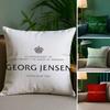 Ювелирные изделия и серебро G-Georg J-Jensen Наволочка Плюшевая ткань Мягкий Двусторонняя печать Чехол для подушки на диван Наволочки для декоративных подушек