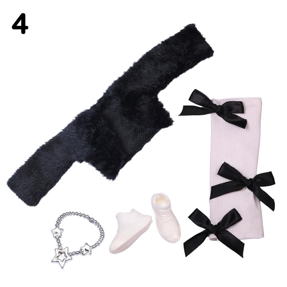 Casual Wears 30cm Doll Clothes DIY Accessories Plush Coat for 1/6 BJD 11.5" Dolls