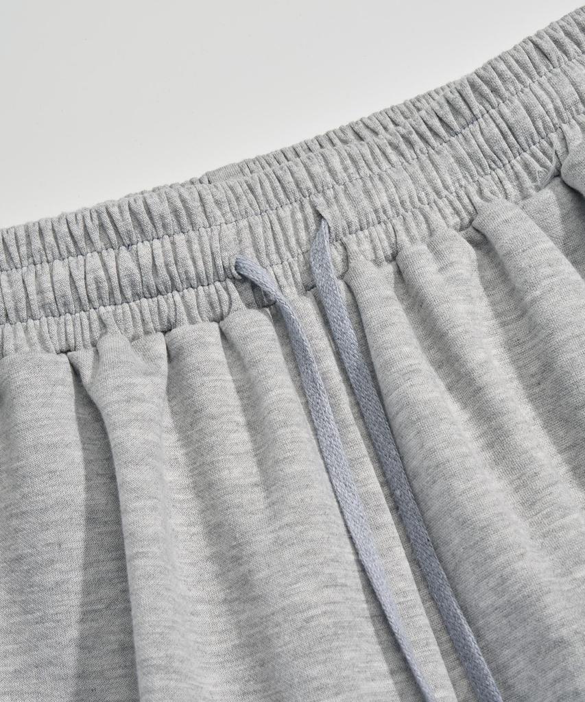 UNTAPPED STUDIO [2Pack] Bermuda Big Wide Training Elastic Waist Shorts 2 Colors