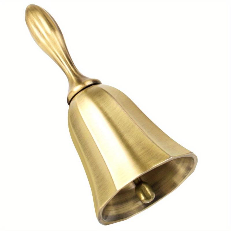 1pc Hand Call Bell Gold Silver Multi-Purpose Bells for Craft Wedding Decoration Alarm School Church Classroom Vintage Bell