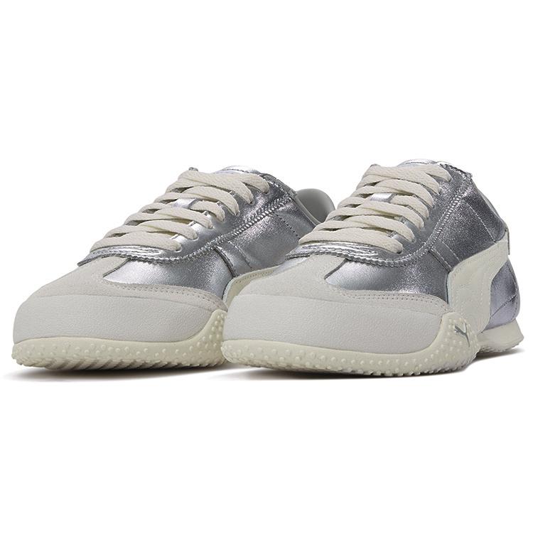 Puma Женские кроссовки Bella UT из кожи серебристого цвета Frosted-Ivory White 402186-06