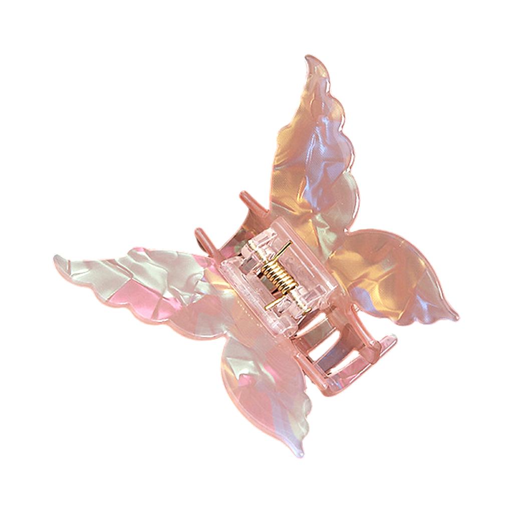 Sweety Butterfly Hair Claw Pearlescent Gradient Shark Gripper For Women Trendy Acetic Acid Hair Clip Girls Hair Accessories