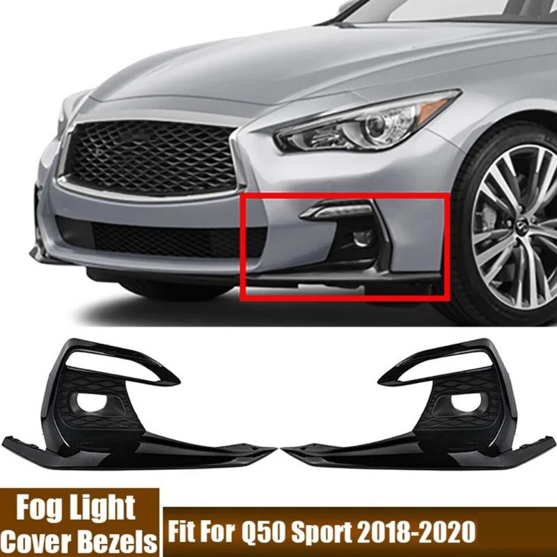 1 пара противотуманных фар, решетка радиатора для Q50 Sport 2018-2020 62256-6HJ0A 62257-6HJ0A, сменный автомобильный аксессуар