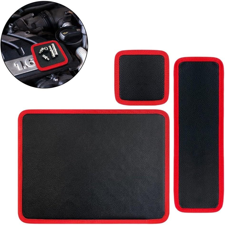 Magnetic Tool Holder Mat  3-Piece Set Strong Magnetic Hold Organizer Tray Keeps Workshop Clutter-Free for Mechanics DIY Enthusiasts