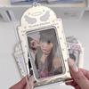 Новый 3-дюймовый держатель для фотокарточек K-pop, подвеска для демонстрации фотографий, фоторамка для айдолов, серебряный держатель для карт из ПВХ