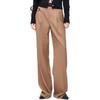 MO&Co. Women's High-Waist Wool Blend Paneled Trousers