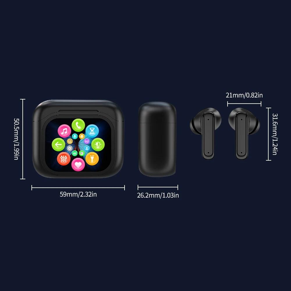 Светодиодный цветной экран Bluetooth-гарнитура с шумоподавлением TWS Беспроводная бизнес-гарнитура Bluetooth 5.3 Touchable