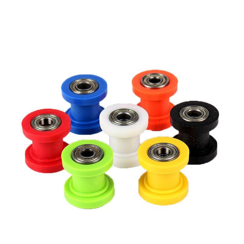 Non-slip Motorcycle 8mm Drive Chain Slider Roller Pulley Tensioner Wheel Guide for Dirt Bike Upgrade