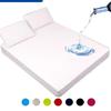 Waterproof Bed Fitted Sheet with Elastic Band Replace Mattress Protector for Single Double Bed, Twin Full Queen King Muti Size