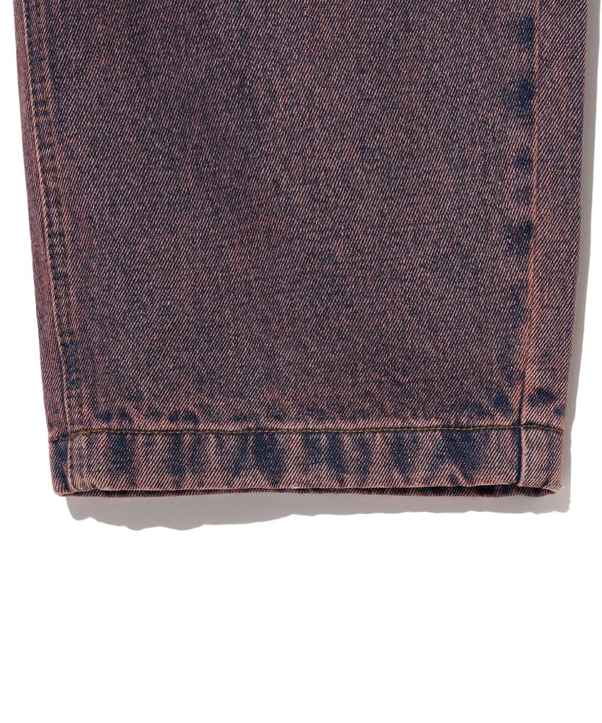 BROWNBREATH Hinder Post Wide Denim Pants - Purple