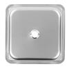 336x336x125mm RV Sink 304 Stainless Steel Large Capacity Scratch Resistant for Camper Yacht Boat