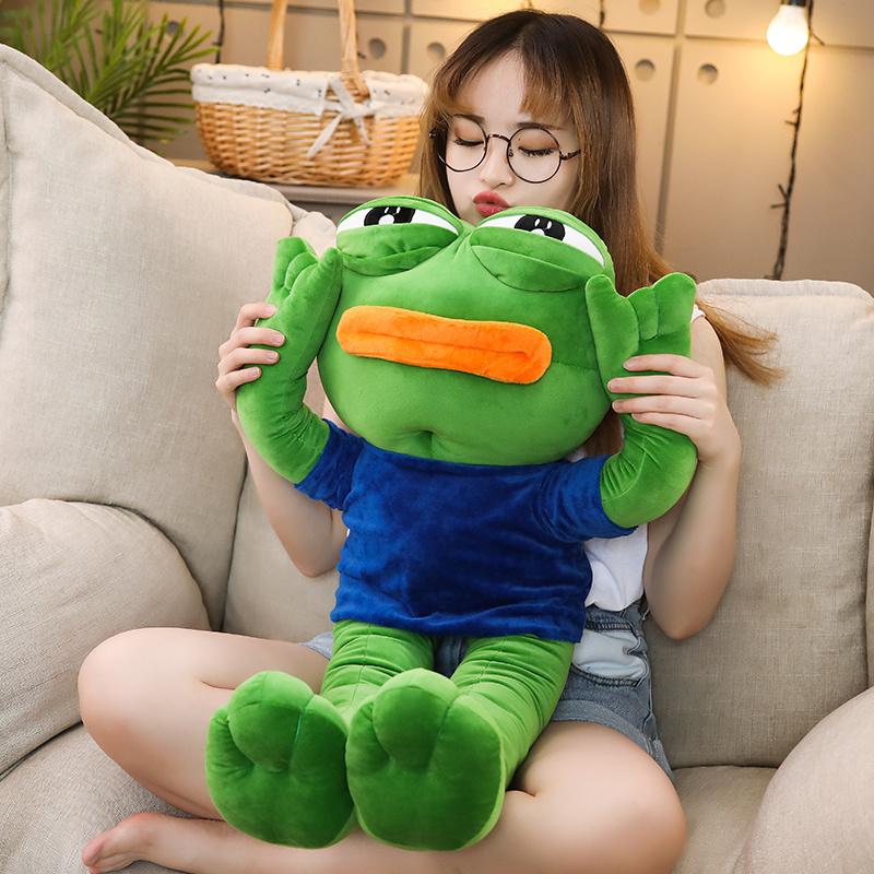 1pc 50-90cm New Cute Magical Expression Long Legs Frog Sad Kawaii Animal Soft Plush Doll Toy Girls and Boys Gift