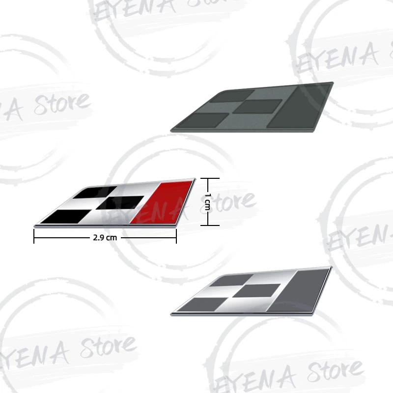1pcs Car Metal Alloy Race Flag Logo Steering Wheel Sticker Emblem For Formentor Sport Leon Exeo Ibiza FR Ateca Badge Decoration