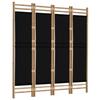 VidaXL Folding Room Divider 4 Panels 160 Cm Bamboo and Canvas 350628