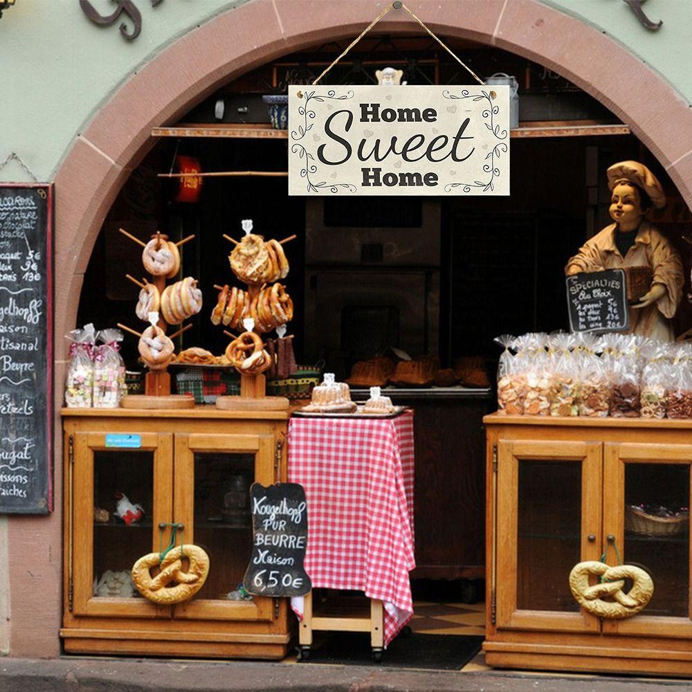 Wood Hotel Bulletin Board Sweet Home Sign Door Plate Durable Door Sign Office