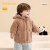 Balabala Baby Boy Faux Lamb Wool Hooded Winter Jacket