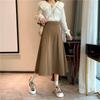 Женская корейская шерстяная юбка А-силуэта с высокой талией, тренд сезона осень/зима 2025 года