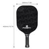Pickleball Paddle and Ball Set Carbon Fiber Surface Pickle Ball Racket with 2 Balls