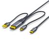 Конвертеры USB C To Видеокабель 4K@60Гц Поддержка сенсорного управления Для портативных мониторов VR игровых устройств