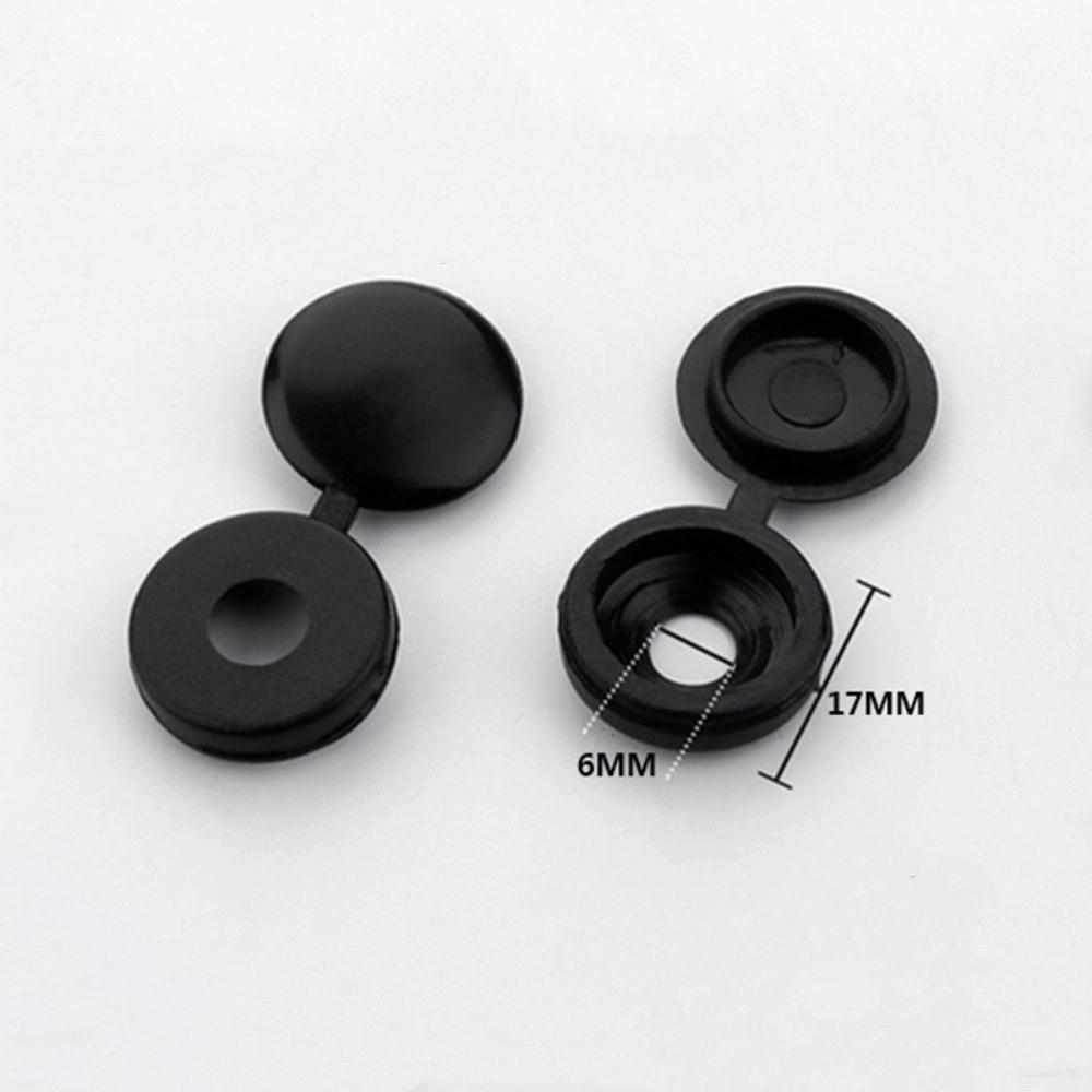 100PCS New Universal Fit Screw Protective Covers Snap Protective DIY Cross Screw Caps Fold Snap Cap Furniture Hardware