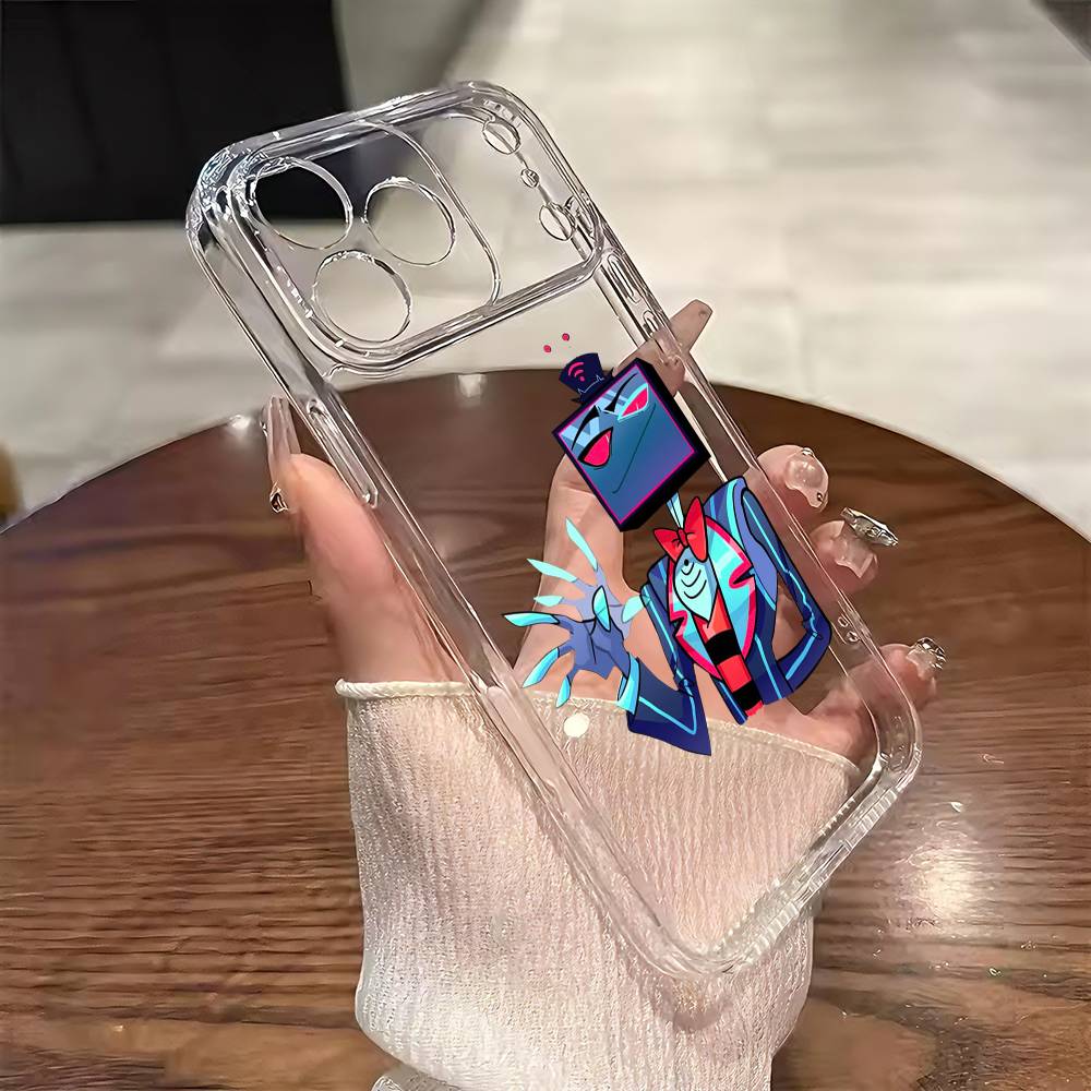 H-Hazbin H-Hotel Чехол для телефона Vox для iPhone 17 16 15 14 13 12 11 Mini Pro Max Plus Прозрачный чехол