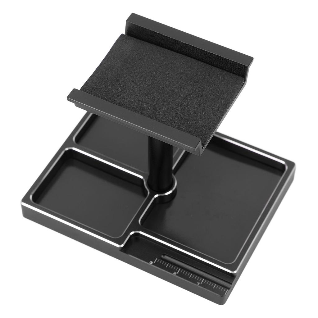 RC Work Stand Aluminum Alloy RC Car Repair Workstation Kit with Magnetic Screw Trays for SCX24 118