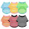 Summer Stripe Dog Tshirt Vest Pet Clothing for Small Dogs Yorkshire Terrier Shih Tzu Shirts Puppy Cat Clothes Chaleco Para Perro