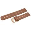 Pasek Gumowy Do Zegarka U27 - Brązowy/Rosegold - 20Mm