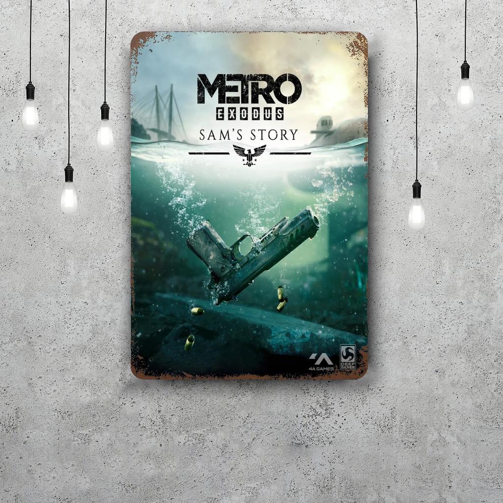 Металлопластины Metro Exodus настенный декор Винтажные жестяные таблички Капитан Металлический плакат Декор для бара паба клуба Настенное украшение