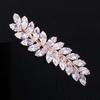 Exquisite Wheat Shape Zirconia Hair Clip Shining Rhinestone Gifts Side Clip Banquet Headpieces Party Banquet