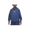 Nike Dri-FIT Athletics Solid Logo Training Hoodie Kids Hoodies Navy-Blue DX5374-410