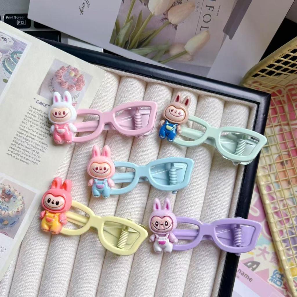 Cute Labu Glasses Hair Clip Cartoon Hair Accessories Girl Heart Girl Hair Hairpin Headwear