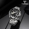 Torso T601M Latumena Skeleton Automatic Diamond Watch Men's Metal Watch (leather Strap included),Korean Popular Watches