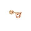 Tirr Lirr 14K Pink Gold Line Tulip Piercing TEPK4P00143M
