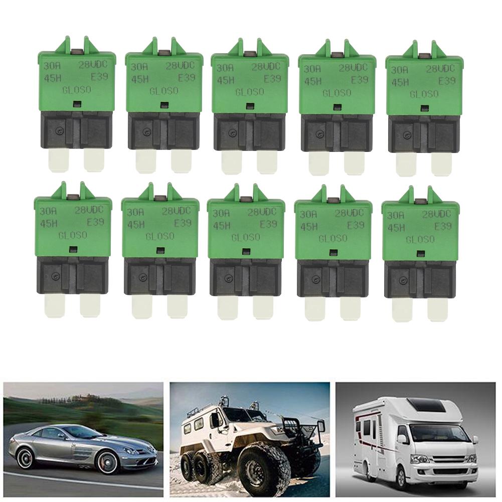 Auto Accessories Reset Fuse Adapter Reset Circuit Breaker Blade Fuse Adapter ATC Circuit Breaker Fuses4