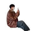 Men's Retro Oversized PU Leather Jacket - Autumn Street Style