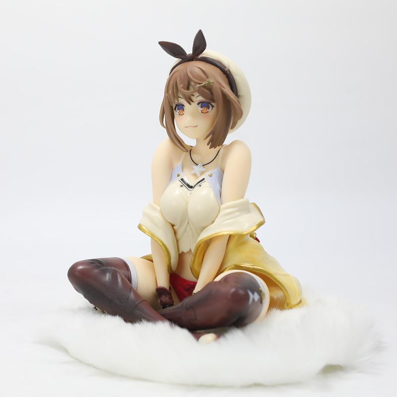 Фигурка аниме Cz Ryza Atelier Ryza Сидячая поза 15,86 см ПВХ Коллекционная Украшение-подвеска для приборной панели автомобиля