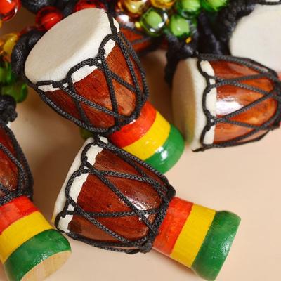 Деревянный классический барабанщик Jambe MINI Djembe Percussion Африканский ручной барабан Бонго Подарок