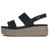 Brooklyn Leather Platform Strap Casual Sandals Women Sandals Black 206453-07H