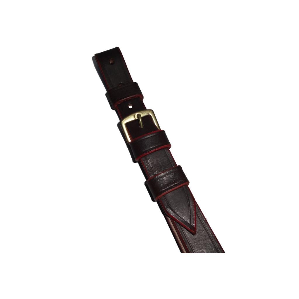 WWII British Army Sam Browne Leather Sword Frog for Belt Dark Brown DI-8FX8-4RQK