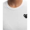 Comme des Garçons PLAY COMME des GARCONS PLAY SS25 Emblem Rhinestone Heart T-Shirt 'White Black' Men's AX-T801-051-1