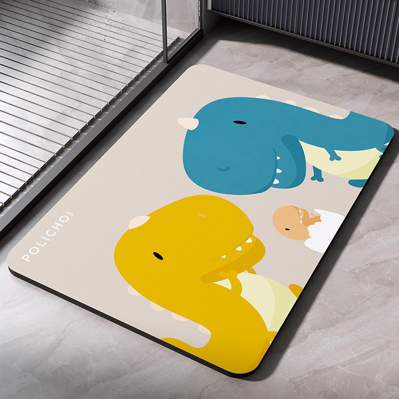 Суперабсорбирующий коврик для ванной комнаты, нескользящий коврик для ванной, ковер для ног, быстросохнущий коврик для душа, туалета, коврик для двери, моющийся