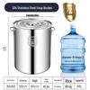 XiheExtra Толстая круглая кастрюля из нержавеющей стали 304