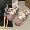 Fashion 2024 New Spring and Autumned Thick-soled Lightweight Sneakers for Women All-match  Popular Retro Sport Leisure Shoes Hot Sale