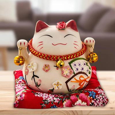 Китайская удача кошка поросенок фэн-шуй керамическая фигурка благословение удачи богатство орнамент развевающаяся монета