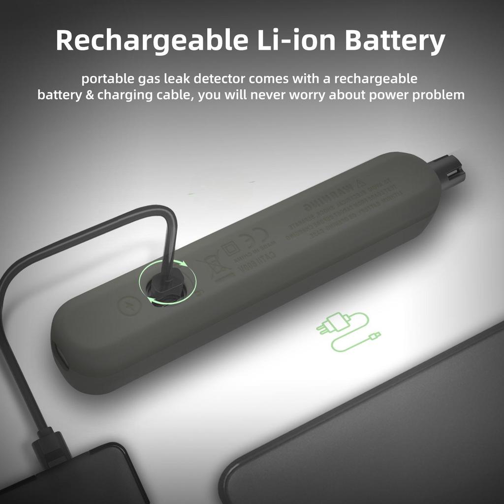 Портативный перезаряжаемый детектор газа: Сигнализация природного газа и утечки