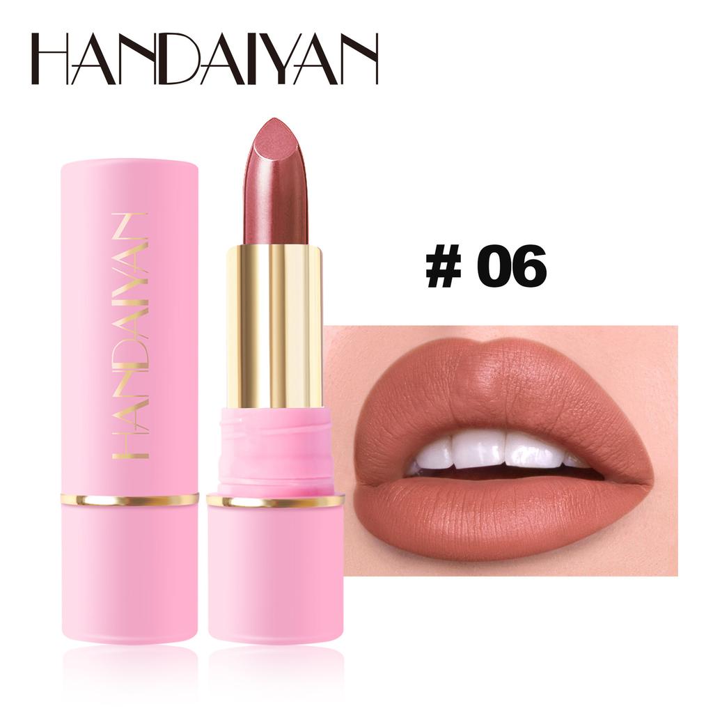 New Girl Pink Lipstick Non-stick Cup Matte Lipstick Matte Velvet Lipstick Durable Waterproof and Sweat-proof Non-smudged Lipstick