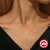 S925 Sterling Silver Daily Rose Ring Fashionable Design Sense Non-Collision Versatile Necklace Collarbone Chain